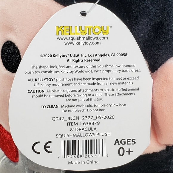 Squishmallow Vlad the Vampire Dracula 8" UltraSoft Stuffed Halloween Plush NWT - Picture 12 of 12